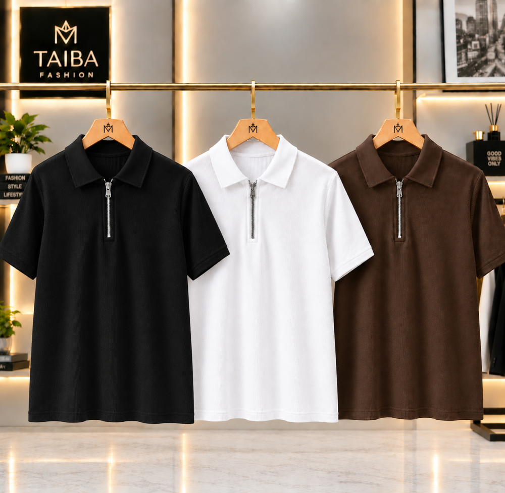 Zipper Combo(black+white+coffee)