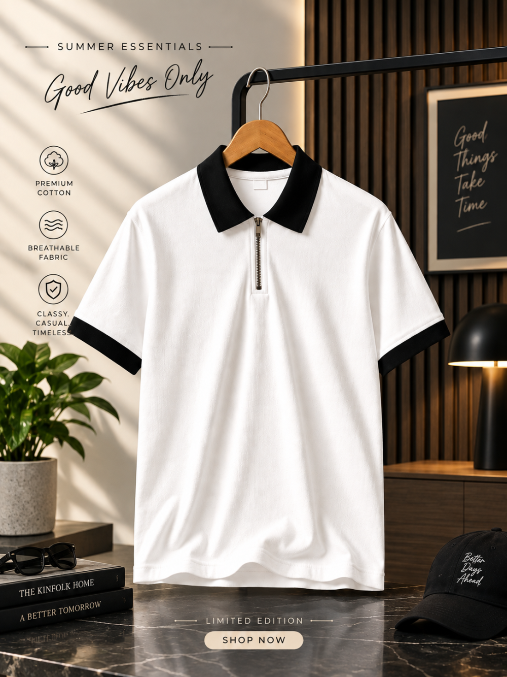 Zipper 1piec(White)