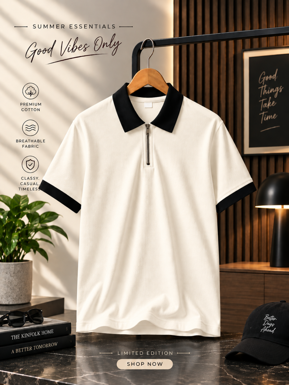 Zipper 1piec(Cream)